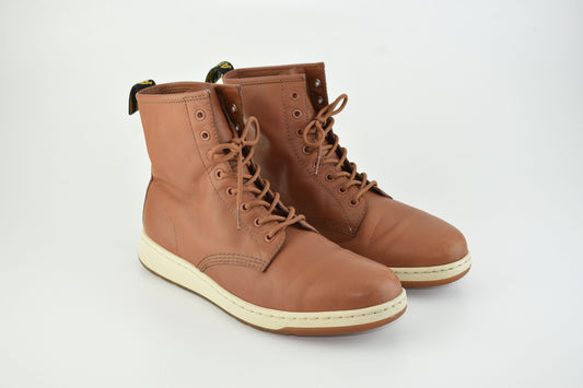 Dr. Martens Newton Men AirWair 8 Eye Lite Boots Brown Unisex Size EU 46, V.Good 7/10