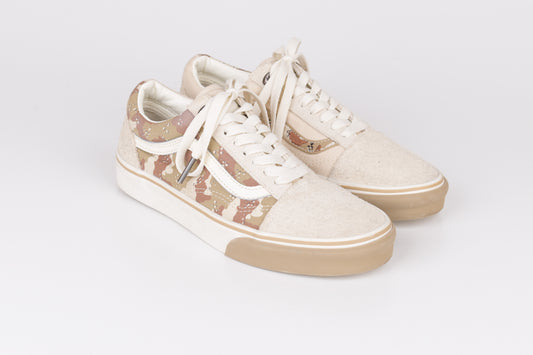 * Vans Old Skool Camo Beige, Size 38.5, Excellent 10/10