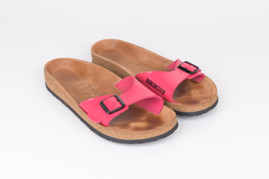 Sandales plates Birkenstock Relax Madrid à enfiler, rose, taille 39, excellent état 9/10