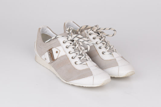 * Christian DIOR Galliano Era Leather and Suede sneakers, Made in Italy, Size 38.5, Excellent 9/10