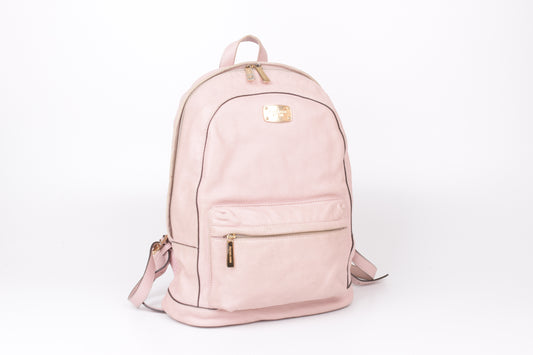 * Michael Kors Leather Pink Women Backpack, 38x27cm, V.Good 7/10