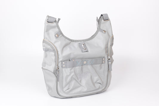 * George Gina & Lucy Paula Punshing Gray Shoulder Bag, 30x40cm, Excellent 9/10