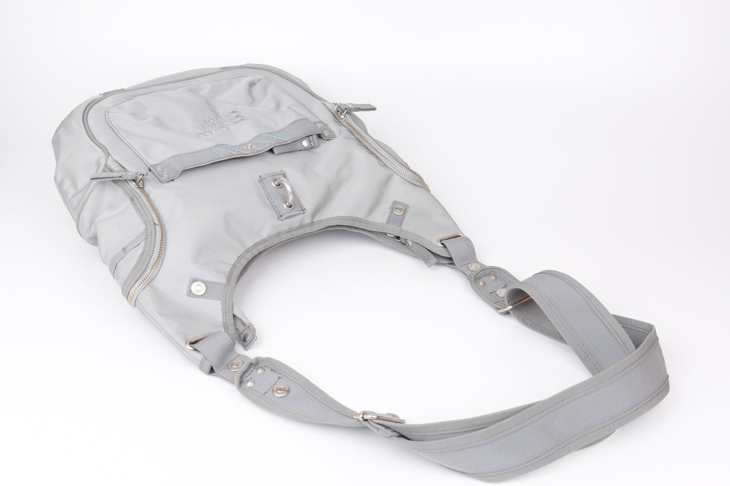 * George Gina & Lucy Paula Punshing Gray Shoulder Bag, 30x40cm, Excellent 9/10