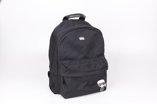 * Karl Lagerfeld Nylon Black Backpack, 30x38cm, Excellent 9/10