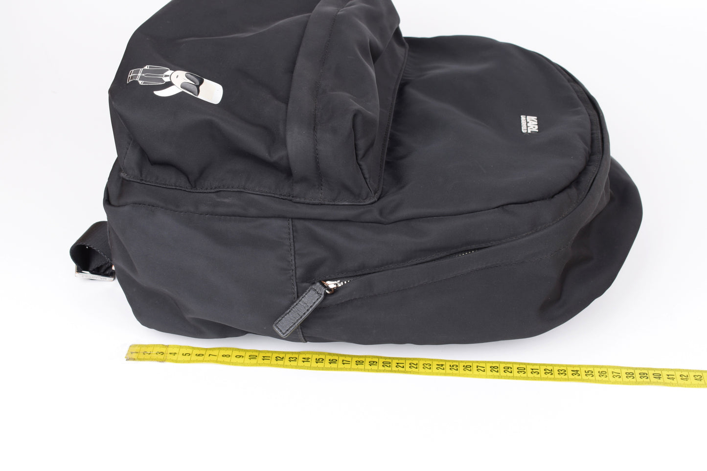 * Karl Lagerfeld Nylon Black Backpack, 30x38cm, Excellent 9/10