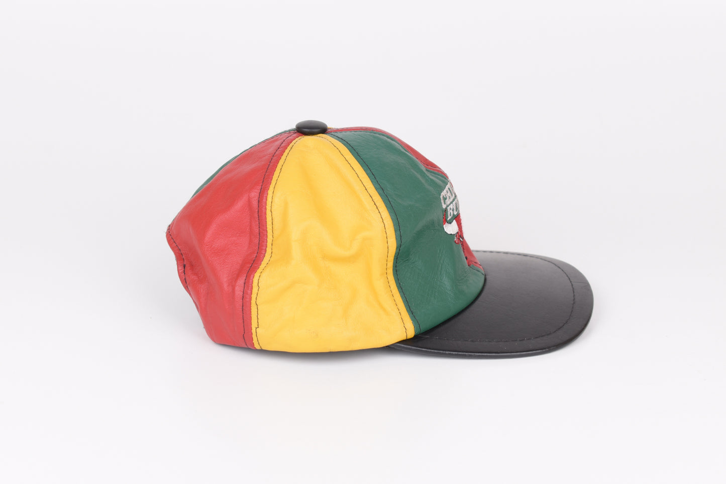 Vintage Chicago Bulls Leather SnapBack Hat Adidas Made In USA, V.Good 8/10