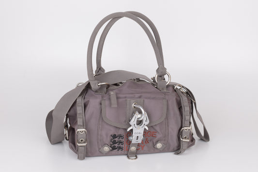 * George Gina & Lucy "Paradise Angel" Gray Shoulder Bag 34x19cm Excellent 9/10