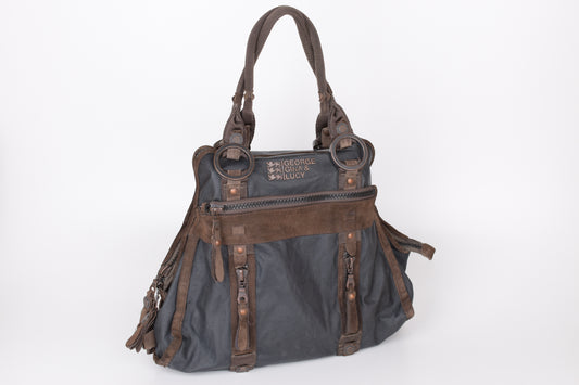 * George Gina & Lucy "Highness of Hotness" Black Shoulder Bag 44x36cm V.Good 7/10