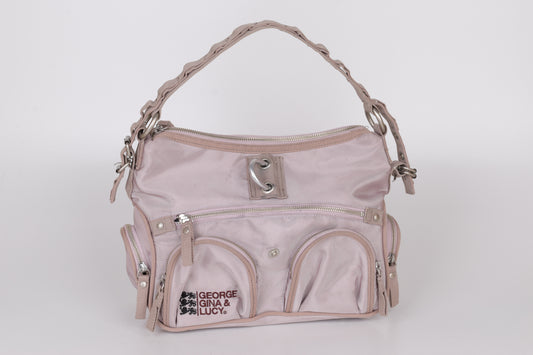 * George Gina & Lucy "Push Up" Pink Purpule Bag 32x24cm Excellent 9/10