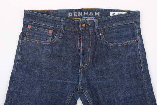 * Denham Japan Artisan Razor Slim Fit Selvedge Denim Jeans, Size 33x32, Excellent 9/10