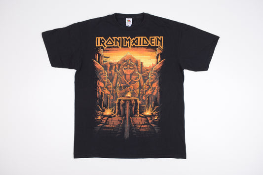 * Iron Maiden The Book Of Souls World Tour T-Shirt, Size L, V.Good 8/10