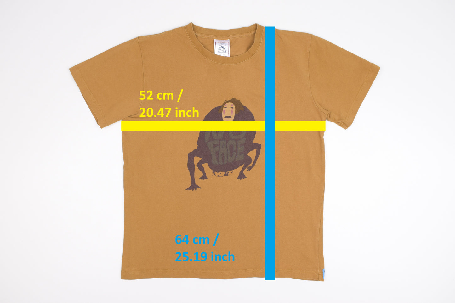 * NO FACE Studio Ghibli Men T Shirt, Size L, V.Good 8/10