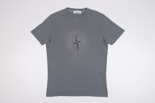 * Stone Island T-Shirt Logo Grey, Size L, Excellent 9/10