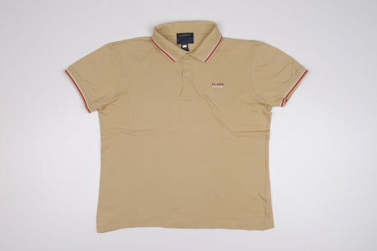* Roberto Cavalli Men's Beige Polo Shirt, Size XXL, V.Good 7/10