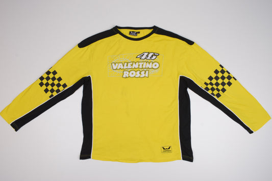 * DARING RACEWEAR VALENTINO Rossi The Doctor Long Sleeve T-Shirt, Size XL, V.Good 8/10