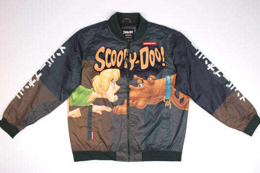 * Members Only x Scooby Doo Windbreaker Bomber Jacket, Size XL, Excellent 10/10